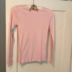 Gap soft pink long sleeve t-shirt